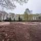 Pool afgraven voor hovenier in omgeving Esch bij tuinrenovatie voor natuurtuin.
