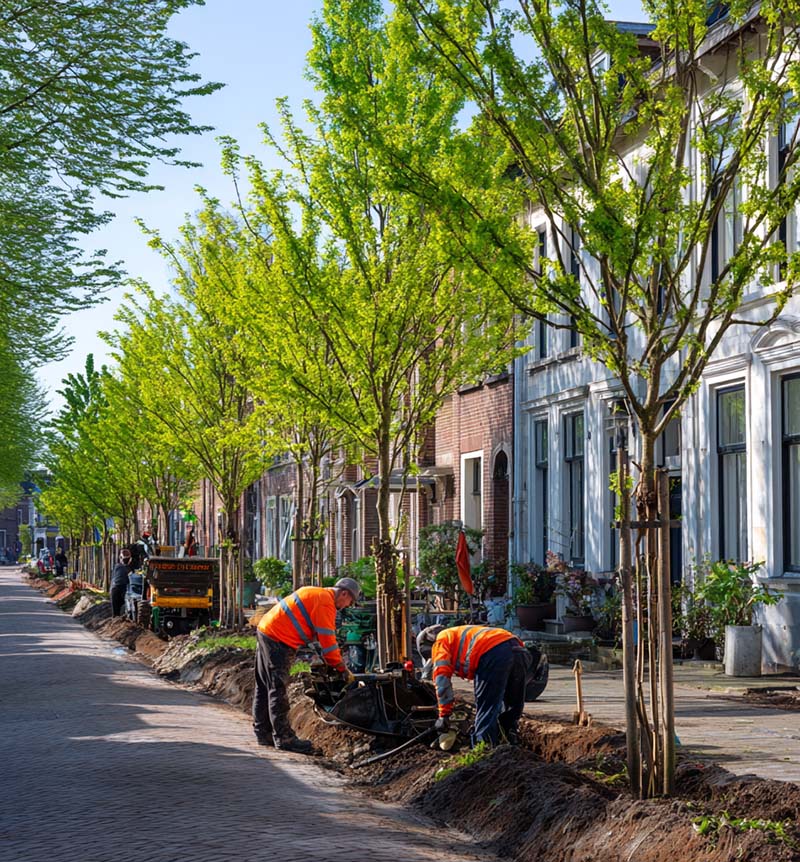 klimaatbestendige groenvoorziening in Brabant