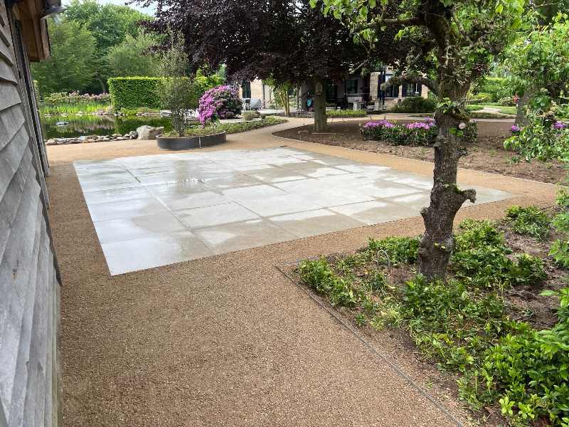 halfverharding-wandelpad-particulier-van-weert Aanleg wandelpad met halfverharding bij particuliere woning